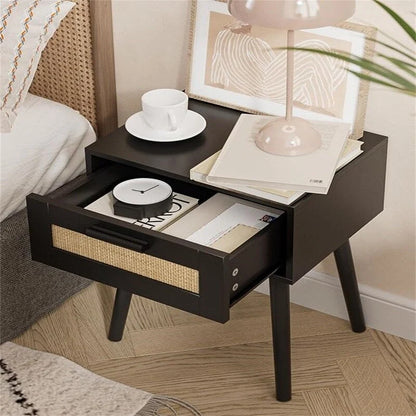 Bedroom Nightstands Wooden Night Stands - 11.81 D x 15.35 W x 19.69 H