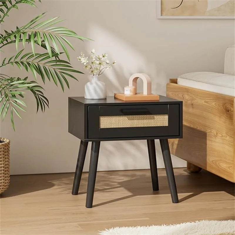Bedroom Nightstands Wooden Night Stands - 11.81 D x 15.35 W x 19.69 H