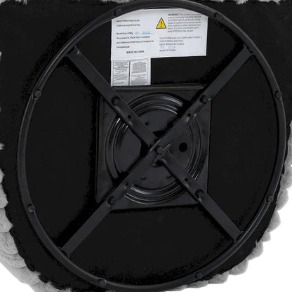 2 Set Modern 49  Upholstered Plush Corduroy Swivel Barrel Accent Chair