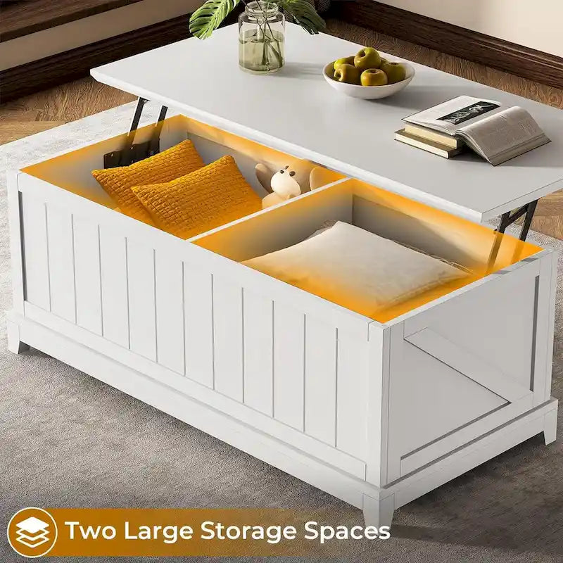 48 in Lift Top Coffee Table Storage Room Fence Design Farmhouse