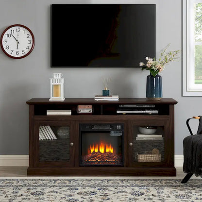 TV Stand With Insert 18  Fireplace