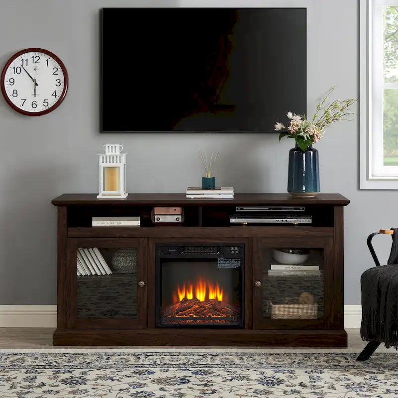 TV Stand With Insert 18  Fireplace