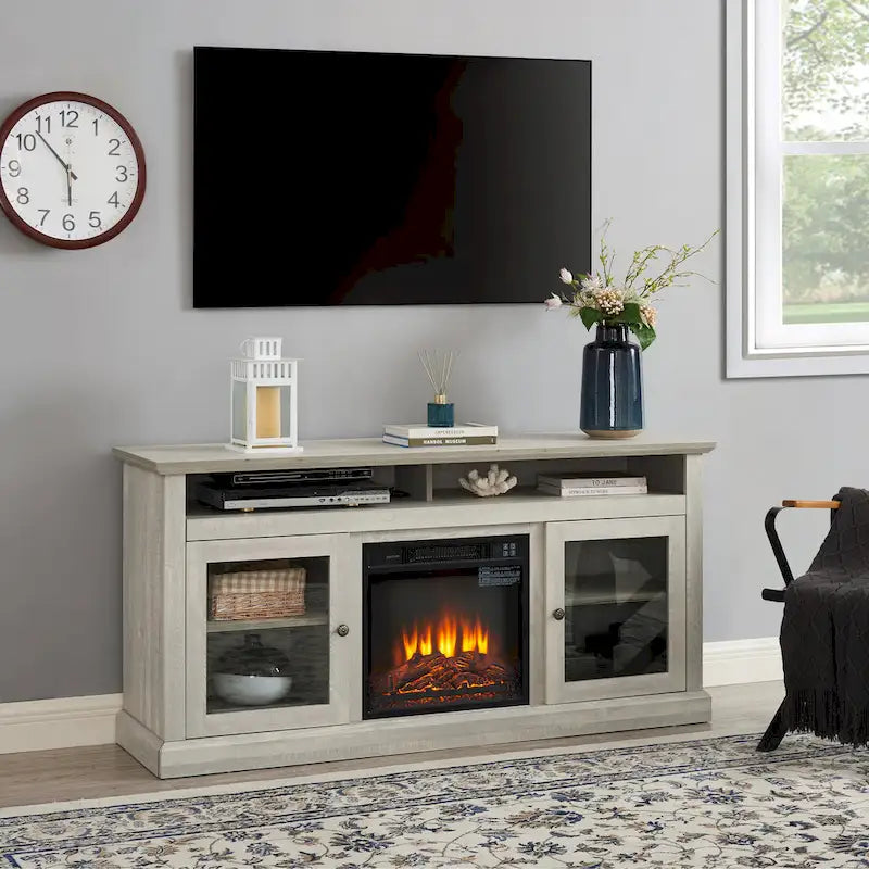 TV Stand With Insert 18  Fireplace