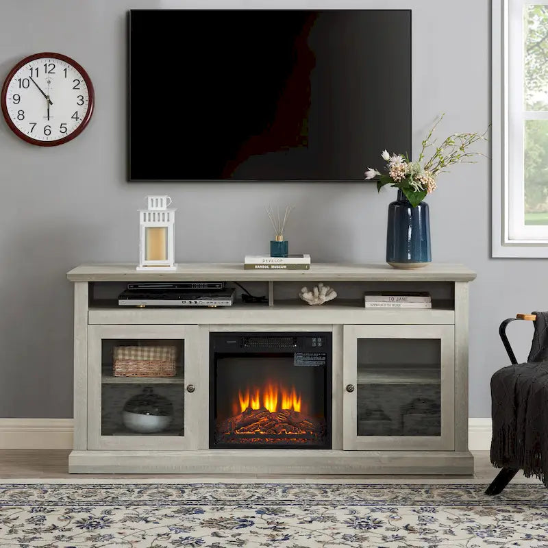 TV Stand With Insert 18  Fireplace