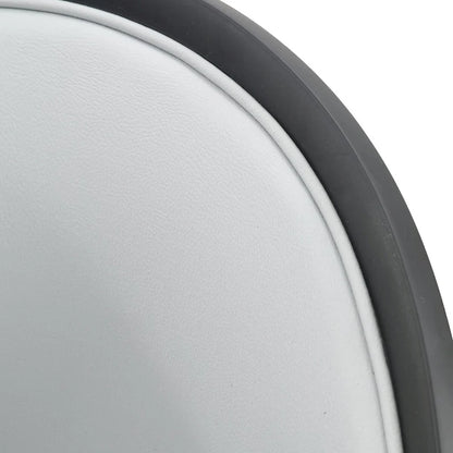 Urbane Upholstered Faux Leather Dining Chair with Powder Coated Steel Legs by LeisureMod