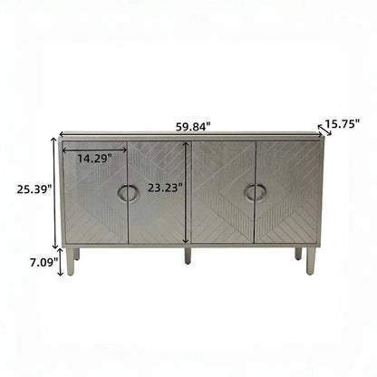 59 Modern and practical 4 doors entry storage cabinet