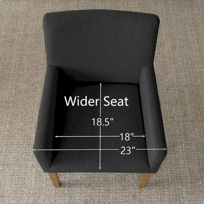 Linen Upholstered Armchair(Set of 2)