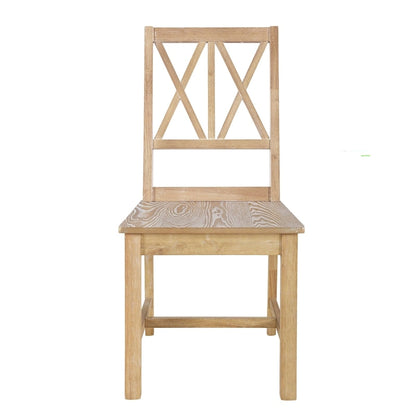 Extendable Dining Table Set Round Trestle Table and 4 Dining Chairs