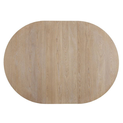 Extendable Dining Table Set Round Trestle Table and 4 Dining Chairs