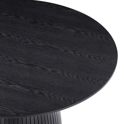 Round Dining Table Kitchen Table Small Space Dining Table MDF for 4-6 People - D 47.24  x H 49.63