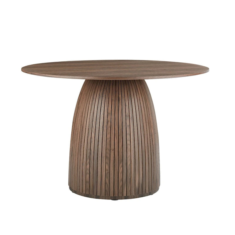 Round Dining Table Kitchen Table Small Space Dining Table MDF for 4-6 People - D 47.24  x H 49.63