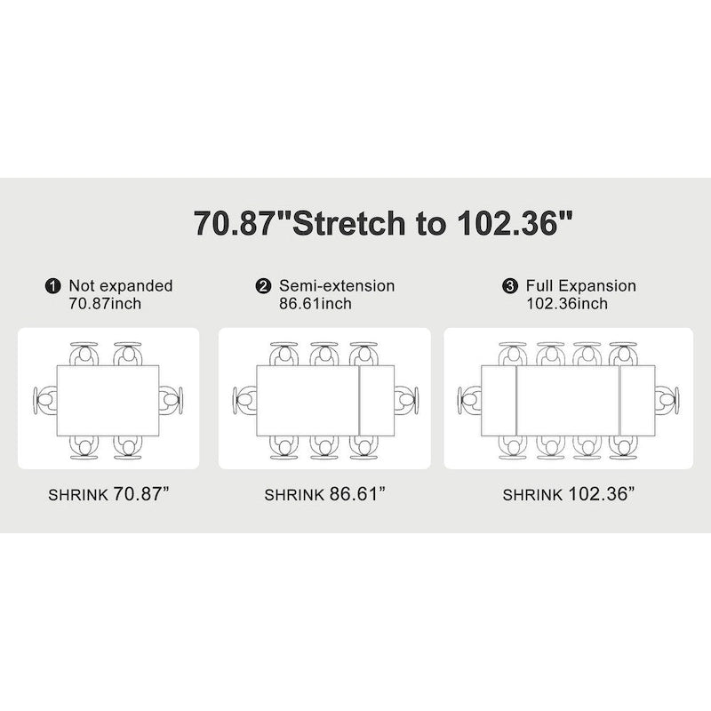 9 - Piece Extendable Rectangular Sintered Stone Cross Legs Dining Set With 8 Chairs