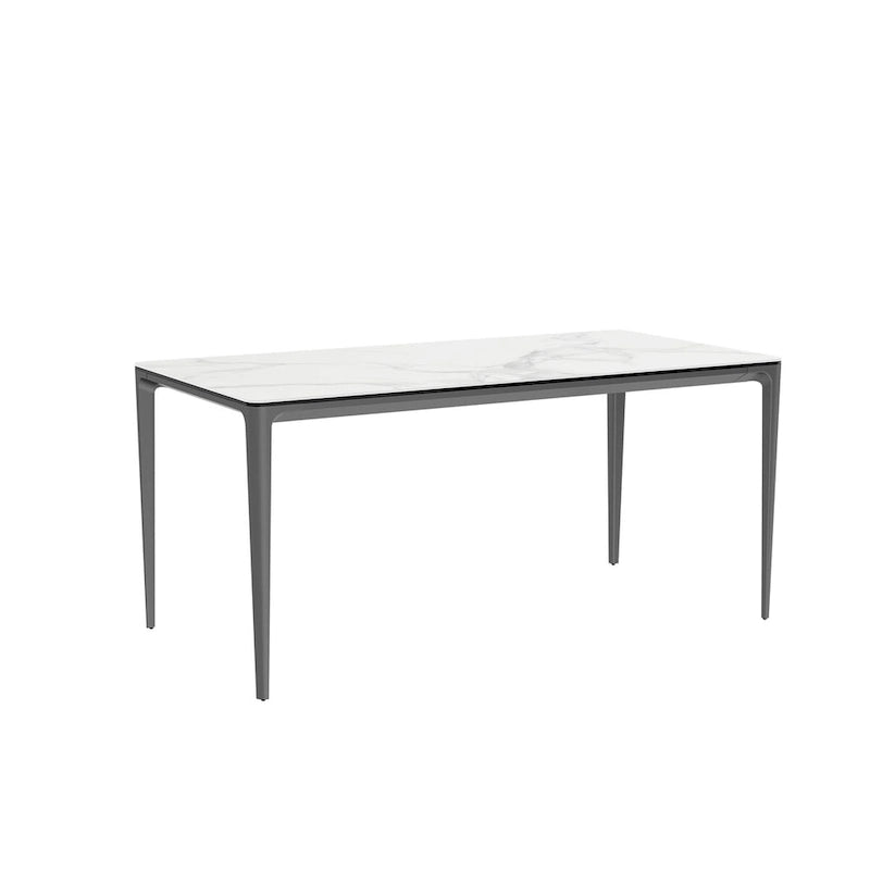 Luxurious Italian Marble Dining Table Sintered Stone Top Rectangular - 61.81x11.42x11.81 inch