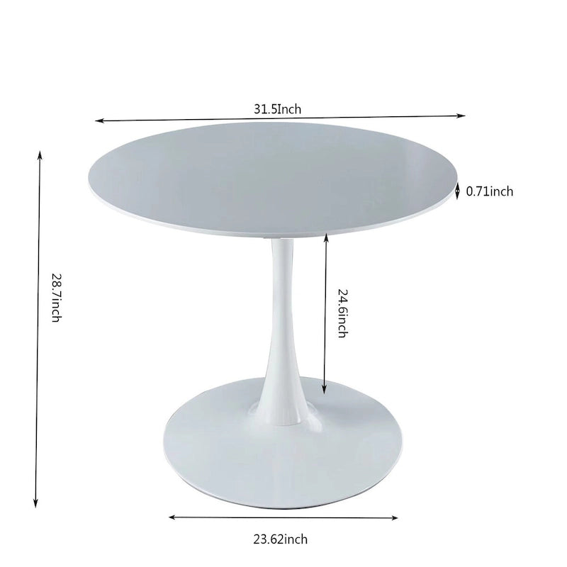 Set tavolo da pranzo moderno da 5 pezzi per 4-6 persone