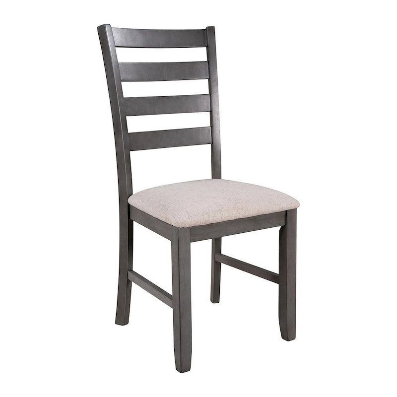 60  Rectangular Solid Wood Dining Table with 4 Upholstered Chairs and Bench