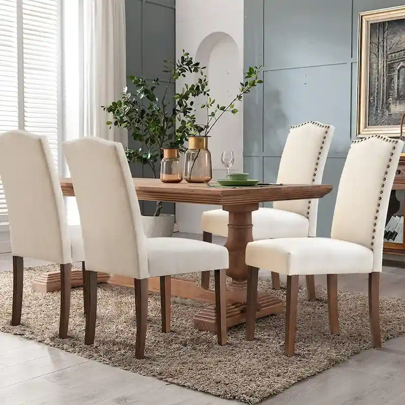 Dining Chairs Set Of 2, Mid-Century Modern Dinning Chairs, Living Room Bedroom Outdoor Lounge Chair, White Kitchen Accent Chairs