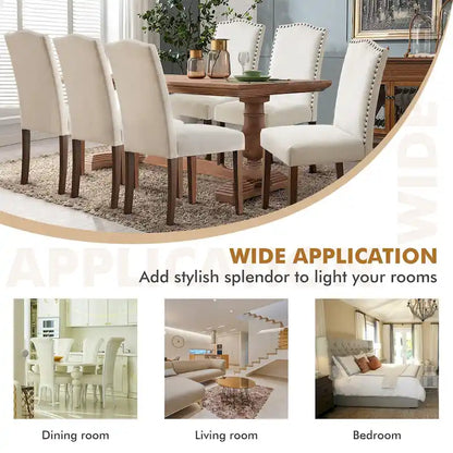 Dining Chairs Set Of 2, Mid-Century Modern Dinning Chairs, Living Room Bedroom Outdoor Lounge Chair, White Kitchen Accent Chairs