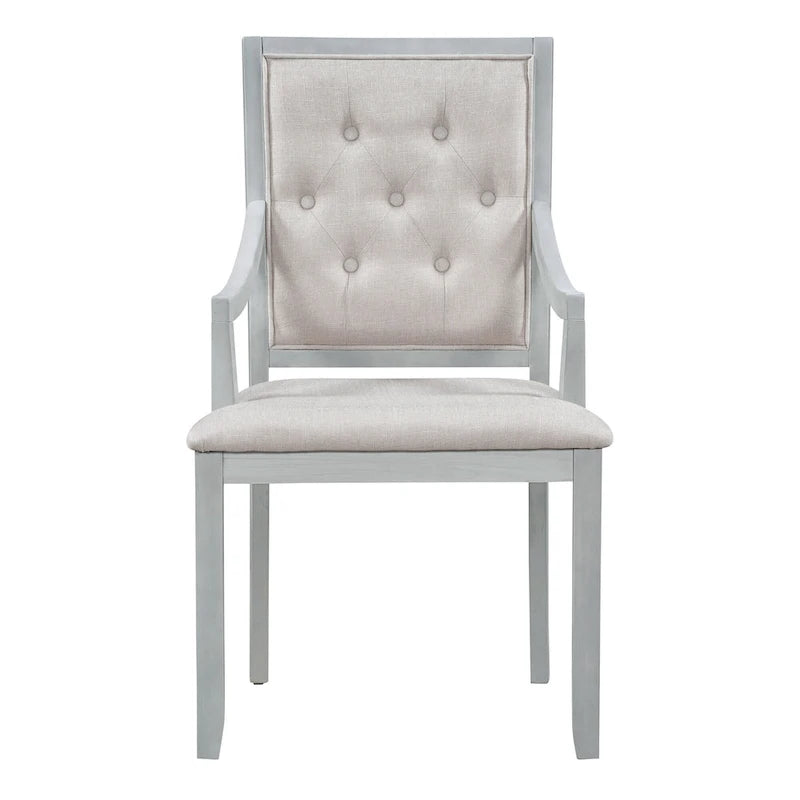 Nestfair Retro 5-piece Dining Set with 4 Chairs and Extendable Table