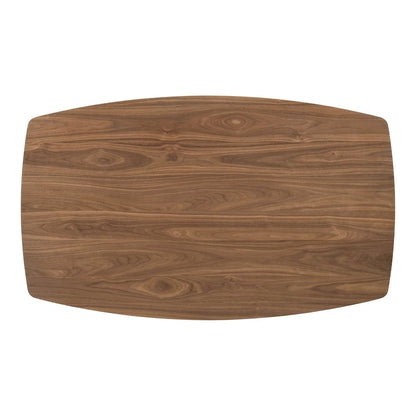 Furniture of America Shaw Mid-century 5-Piece Walnut Wood Counter Height Table Set with 4 Chairs