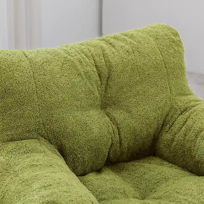 Mieres Faux Fur Fabric Bean Bag Chair, Floor Sofa For Living Room, Bedroom Lazy Sofa