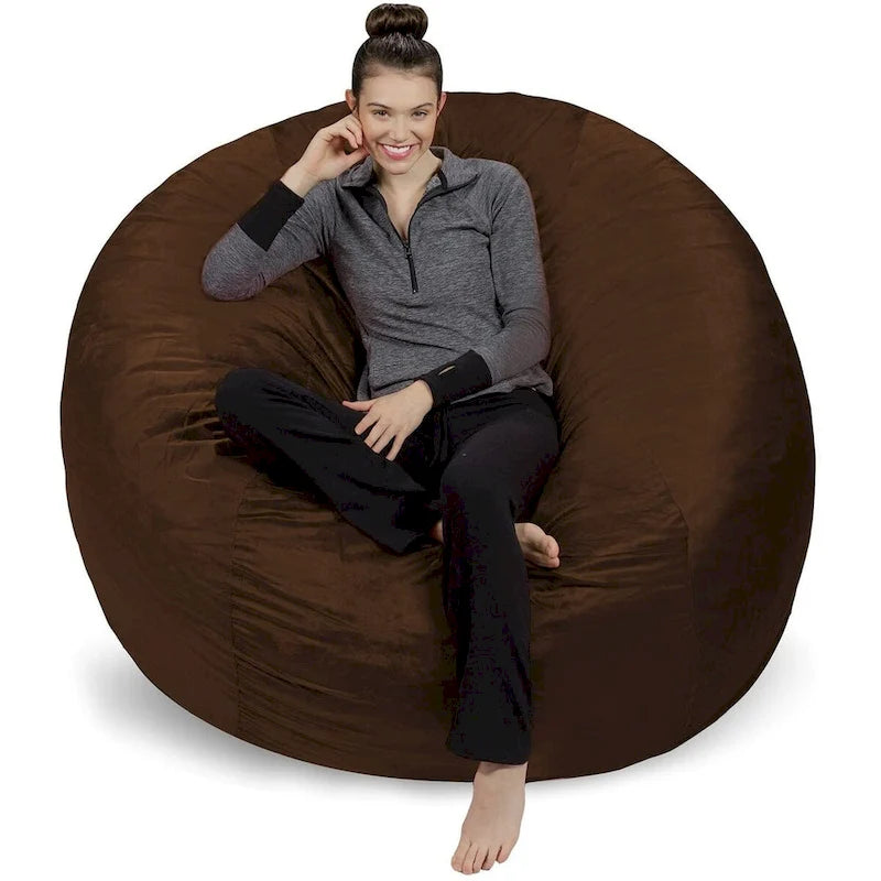 6-foot Memory Foam Bean Bag Chair