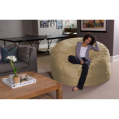 6-foot Memory Foam Bean Bag Chair