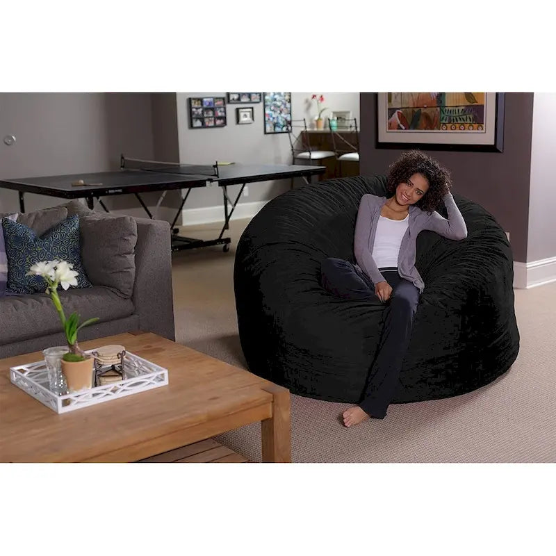 6-foot Memory Foam Bean Bag Chair