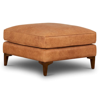 Poly & Bark Essex Ottoman - Full Grain Genuine Italian Leather