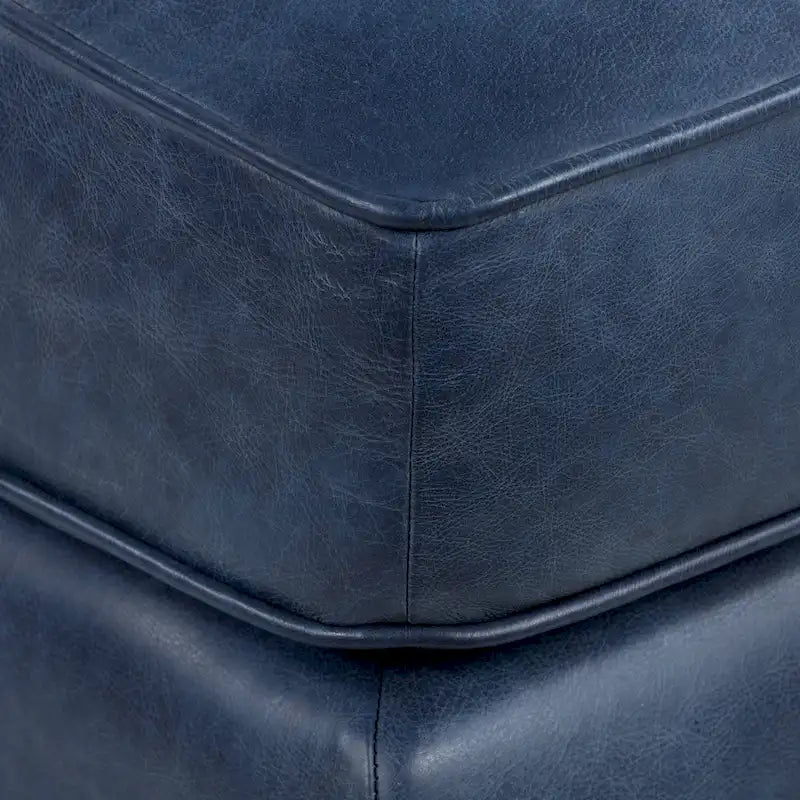 Poly & Bark Essex Ottoman - Full Grain Genuine Italian Leather