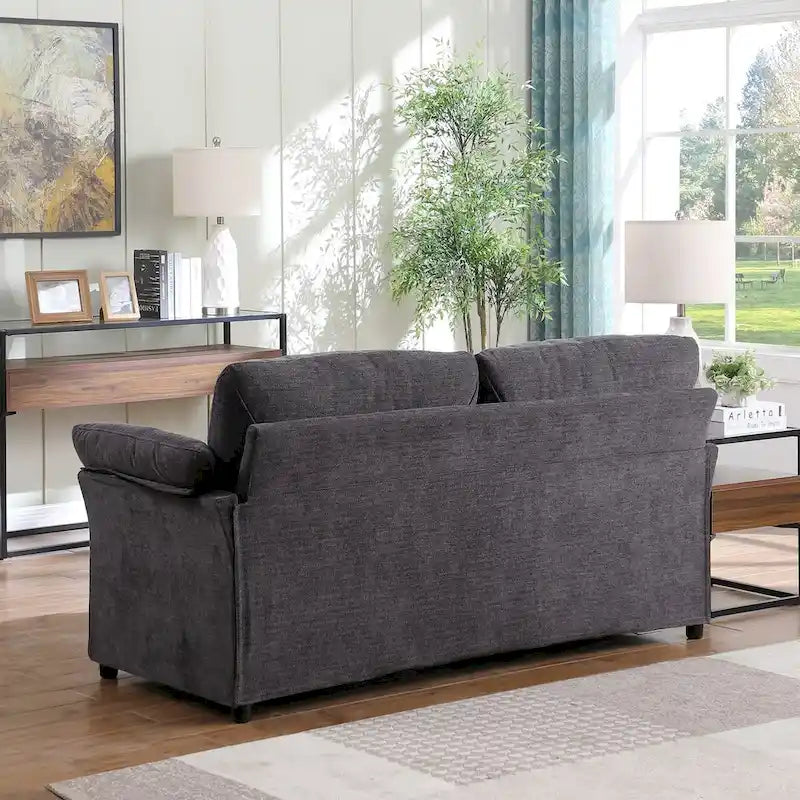 Modern Chenille Loveseat Sofa Couch