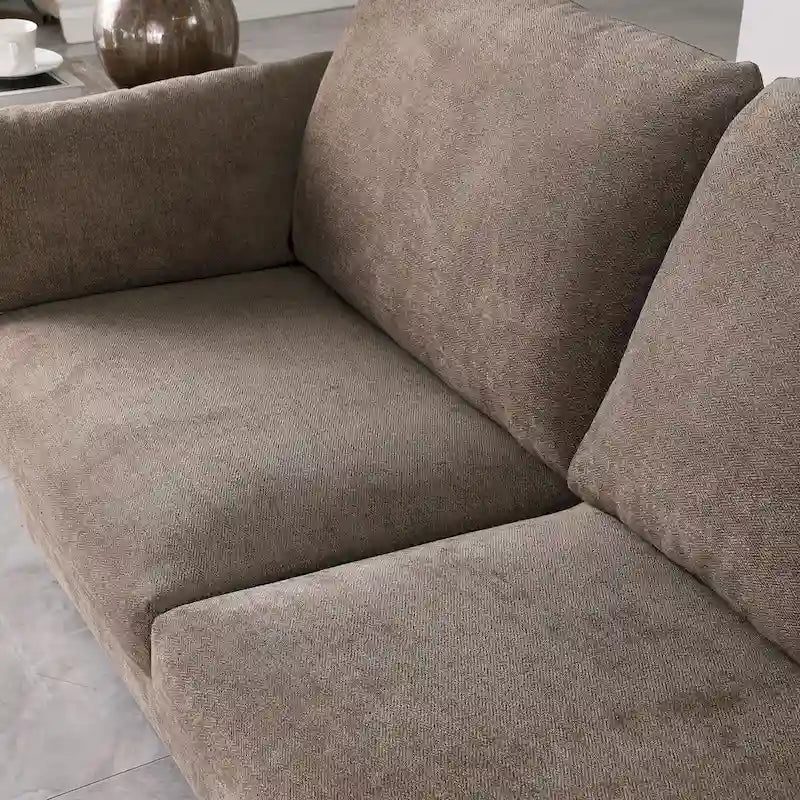 Modern Chenille Loveseat Sofa Couch