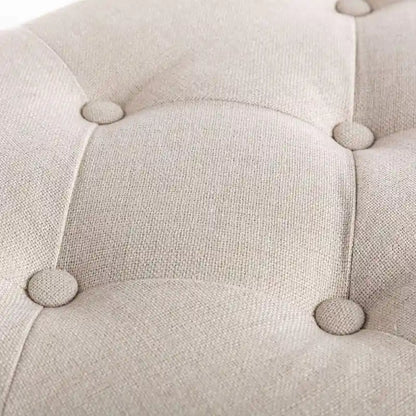 48  Extra-Long Rectangular Tufted Ottoman Bench Seat-Beige