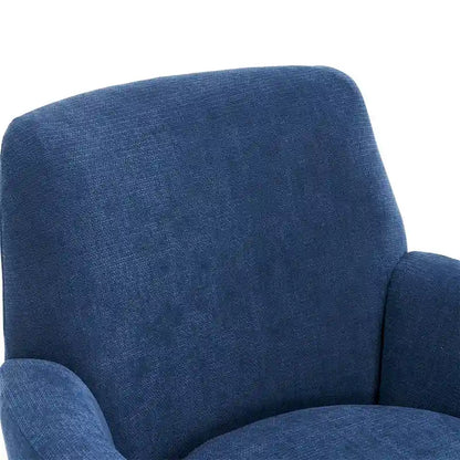 Swivel Round Accent Chairs Armchair with Stainless Steel Base