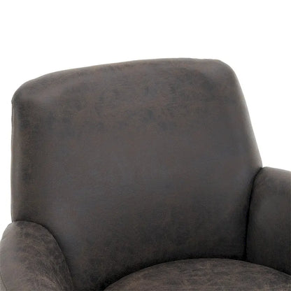 Swivel Round Accent Chairs Armchair with Stainless Steel Base
