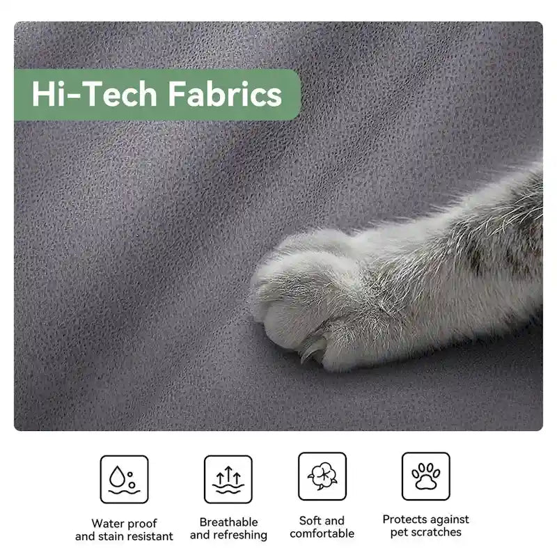 Morden Fort Modern 2 Pieces Sofa Set Loveseat and Sofa Couch with Technology Fabric and Metal Legs