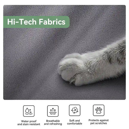 Morden Fort Modern 2 Pieces Sofa Set Loveseat and Sofa Couch with Technology Fabric and Metal Legs