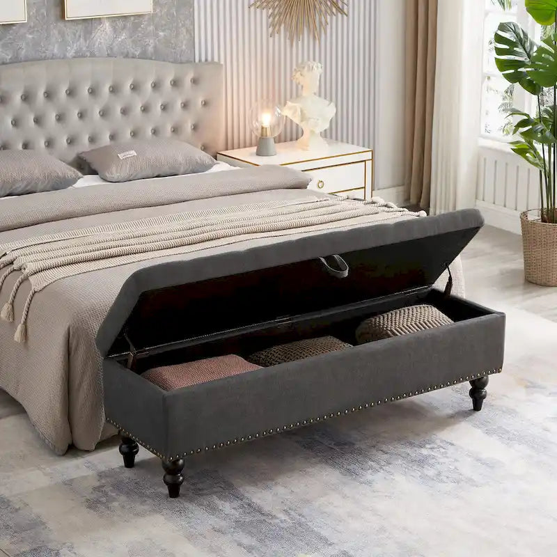 59  Bed Bench Ottoman with Storage