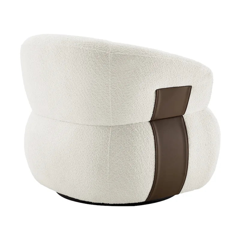 Kieon 33 W 360 Swivel Modern Barrel Chair Accent Chair Set of 2