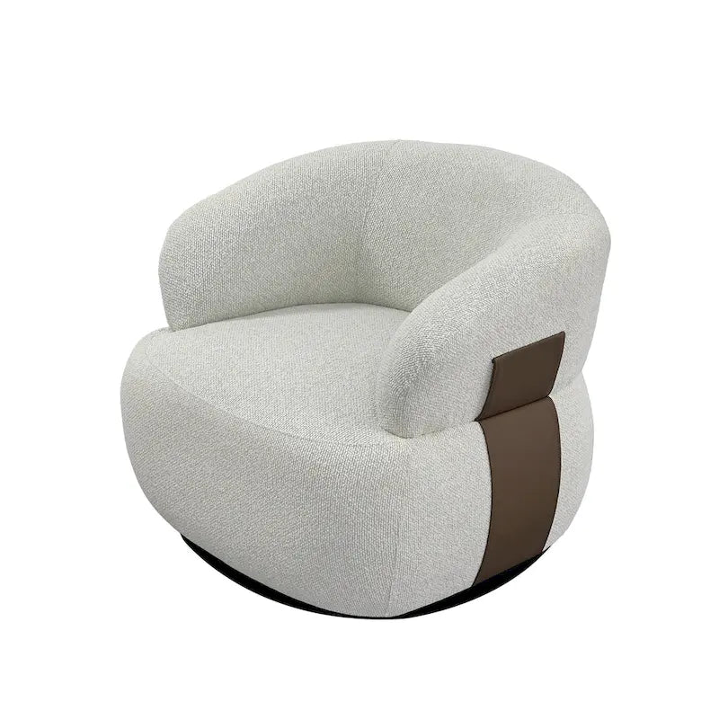 Kieon 33 W 360 Swivel Modern Barrel Chair Accent Chair Set of 2