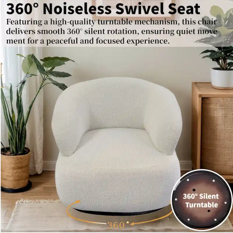 Kieon 33 W 360 Swivel Modern Barrel Chair Accent Chair Set of 2