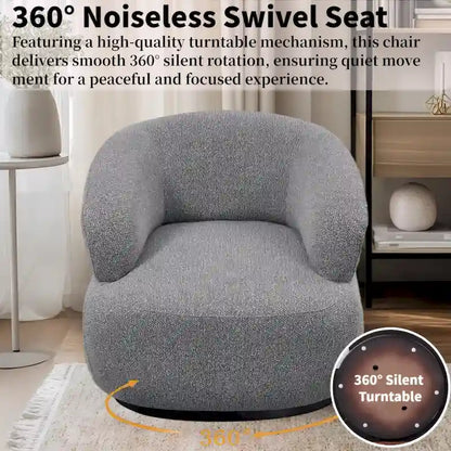 Kieon 33 W 360 Swivel Modern Barrel Chair Accent Chair Set of 2