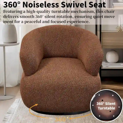 Kieon 33 W 360 Swivel Modern Barrel Chair Accent Chair Set of 2