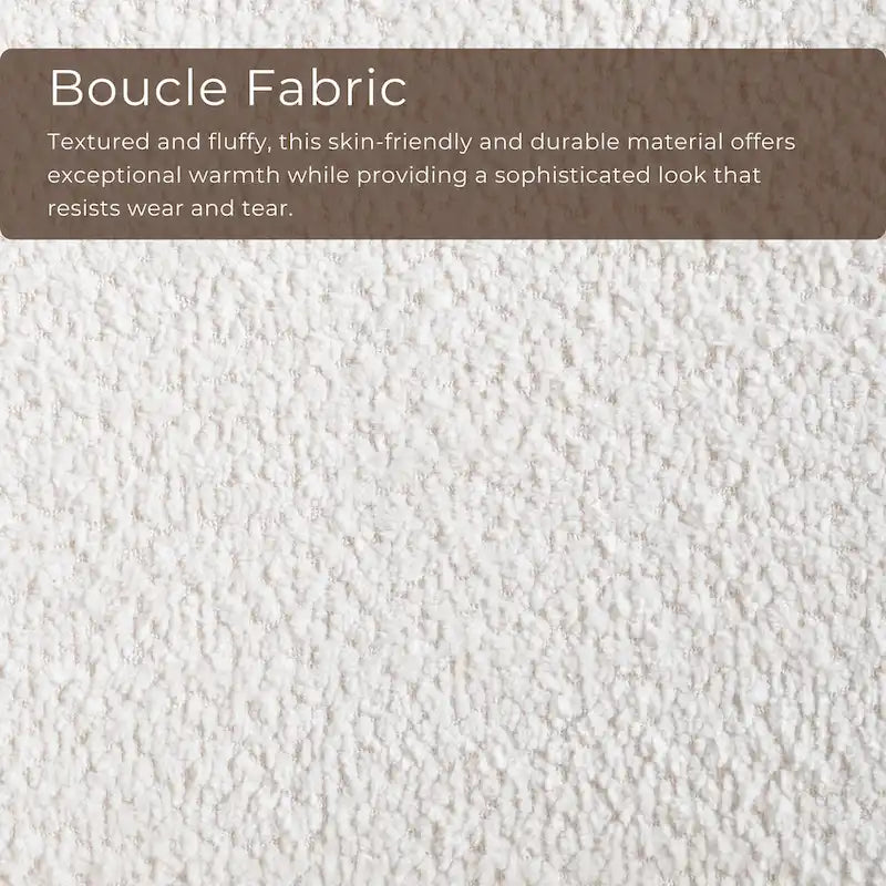 Furniture of America Beck Mid-century 2-Piece Walnut Boucle Wingback Accent Chair and Table Set