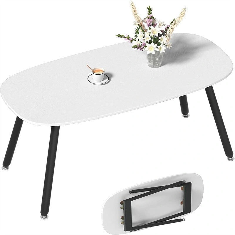 Folding Coffee Table Rustic Farmhouse Coffee Tables - 31.5 D x 15.7 W x 17.7 H