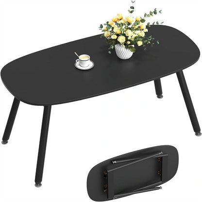 Folding Coffee Table Rustic Farmhouse Coffee Tables - 31.5 D x 15.7 W x 17.7 H