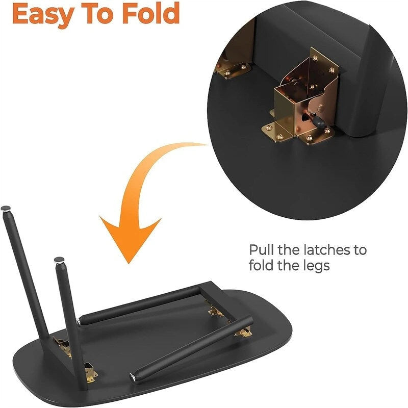 Folding Coffee Table Rustic Farmhouse Coffee Tables - 31.5 D x 15.7 W x 17.7 H