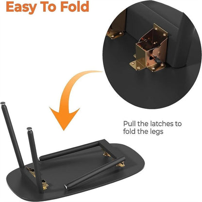 Folding Coffee Table Rustic Farmhouse Coffee Tables - 31.5 D x 15.7 W x 17.7 H