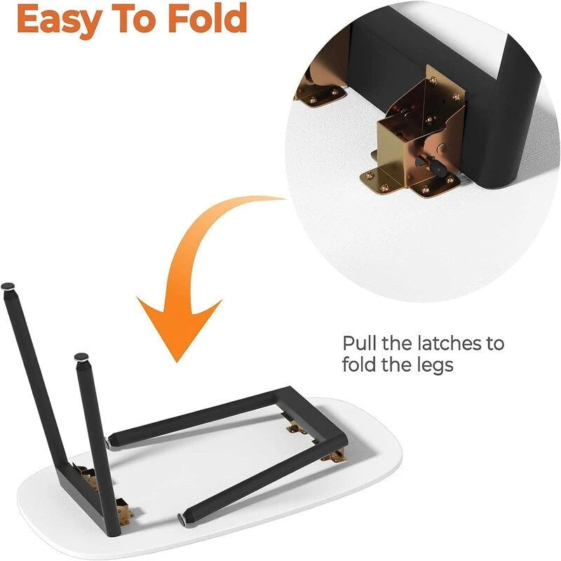 Folding Coffee Table Rustic Farmhouse Coffee Tables - 31.5 D x 15.7 W x 17.7 H