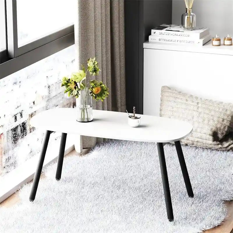 Folding Coffee Table Rustic Farmhouse Coffee Tables - 31.5 D x 15.7 W x 17.7 H