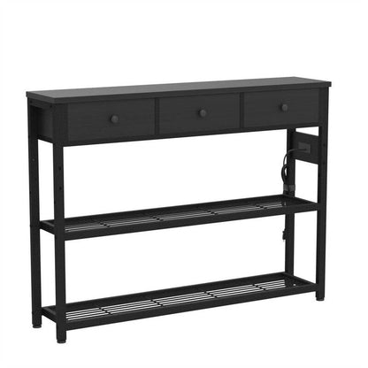 47  Entryway Table with Outlets and USB Ports - 11.8 D x 47.2 W x 31.8 H